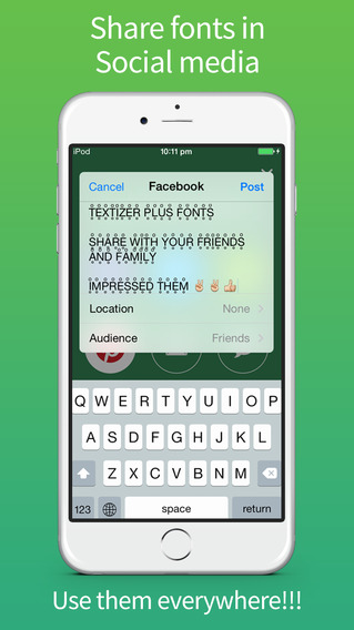 【免費娛樂App】Textizer Plus - Fun for iOS 8 Text Font for Whatsapp, Instagram, Snapchat, Twitter and Telegram Keyboards-APP點子