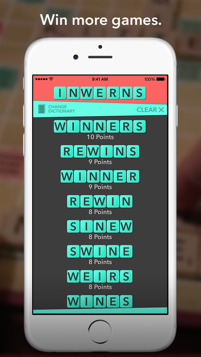 Word Descrambler Coach For Scrabble And Words With Friends AppRecs