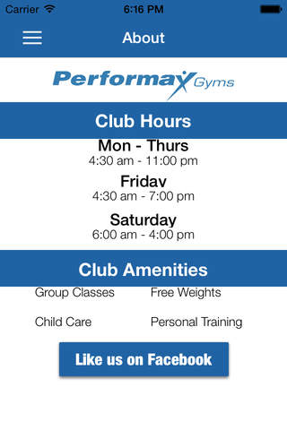 Performax Gyms screenshot 2