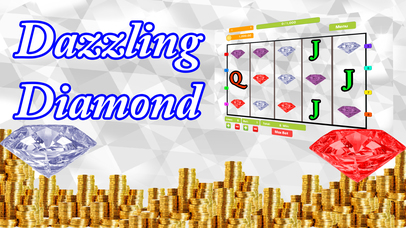Poker Slot Machine: Dazzling Diamond Rock Jewel Queen Vegas Casino Screenshot on iOS