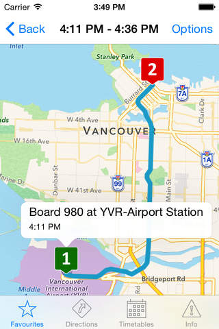 TransitTimes Vancouver - Translink / BC Transit trip planning & offline schedules screenshot 2