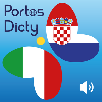 PortosDicty frasi utili italiano-croato con audio madrelingua / Koristne italijansko hrvatske fraze LOGO-APP點子