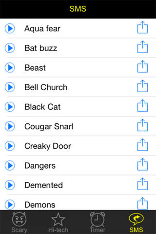 Scary and Horror Sound Free - Share Cemetery Raven Soundboard Effect Via SMS And Set Time Alert screenshot 4
