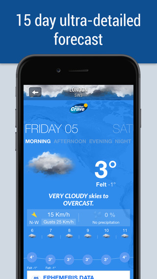 【免費天氣App】Weather Crave-APP點子