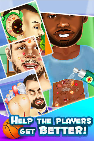 Basketball Doctor Surgery Salon Kid Game screenshot 4
