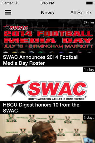 SWAC Sports Mobile App screenshot 3