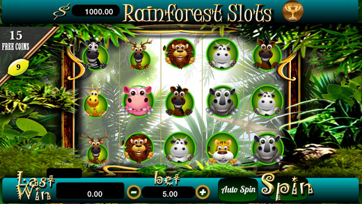 AAA+ Rainforest Slots Free Casino Jackpot Machine