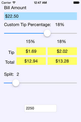 Tip Calculator - A cool tip calculator screenshot 3