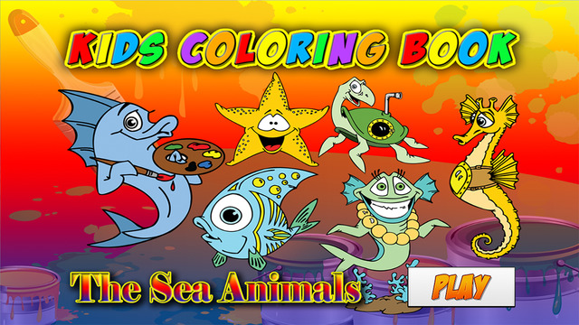Kids Coloring Book - The Sea Animals Learning for Fun
