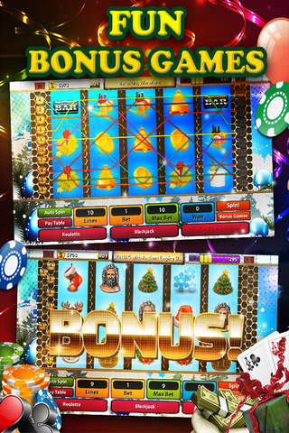 A+ Slots - Santa's Way (Looney Holiday Tap Tap Casino) PRO screenshot 2