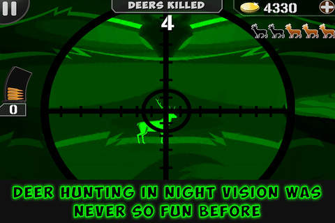 Night Vision Deer Hunting 3D screenshot 4