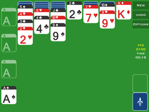 【免費遊戲App】Finger Solitaire - klondike game-APP點子