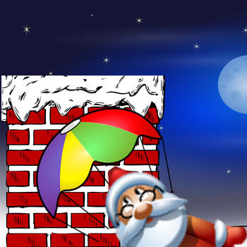 Santa Claus Chimney Parachute Ride - don’t crash on the walls LOGO-APP點子