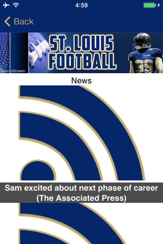 Football STREAM+ - St. Louis Rams Edition screenshot 2