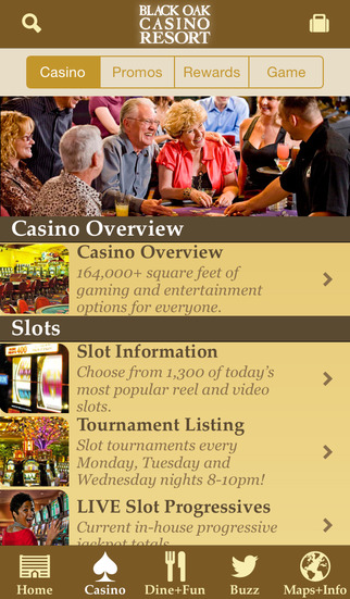 【免費旅遊App】Black Oak Casino Resort-APP點子