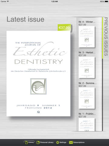 The International Journal of Esthetic Dentistry (Deutsche Ausgabe) screenshot 2