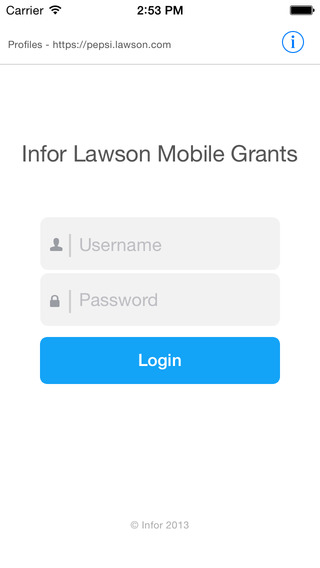 Infor Lawson Mobile Grants
