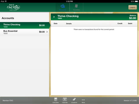 【免費財經App】Bank of Oak Ridge for iPad-APP點子