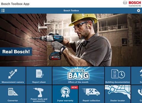 Bosch Toolbox for iPad