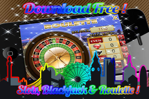 AAA Aabsolutely London Jackpot Slots, Roulette & Blackjack! Money, Casino & Chip$! screenshot 2