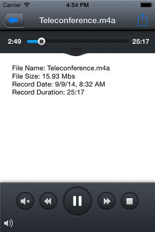 Voice Memo Wifi Sharing Lite screenshot 3
