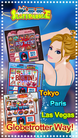 Slots Parade - a slot machines journey round the world