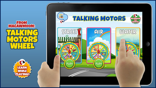 TalKing Motors Wheel: Preschool and Kindergarten Learning Puzzle Games with sound and interaction fo