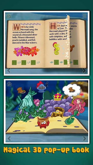 【免費書籍App】The Little Mermaid ~ 3D Interactive Pop-up Book-APP點子