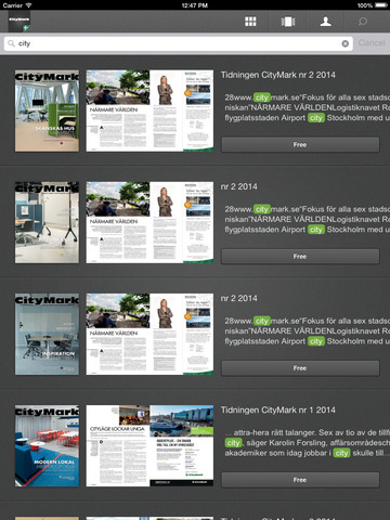 【免費商業App】Tidningen CityMark-APP點子