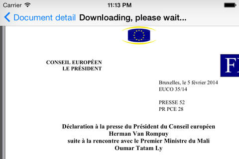 iCONSILIUM - European Union Council Newsroom screenshot 4