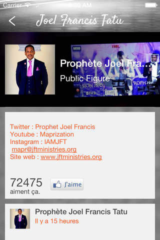 prophete joel francis tatu screenshot 3