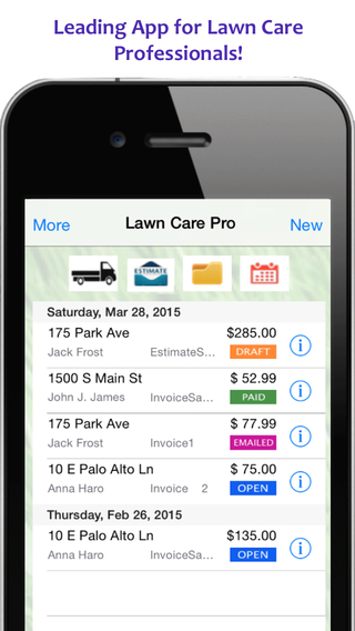 Lawn Care Pro - A Complete Billing Invoicing Tool for Lawncare and Landscaping Professionals