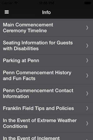UPenn 2015 Commencement App for Penn Parents screenshot 4