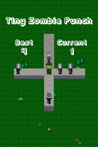 Tiny Zombie Punch - Play Free 8-bit Retro Pixel Fighting Games screenshot 2