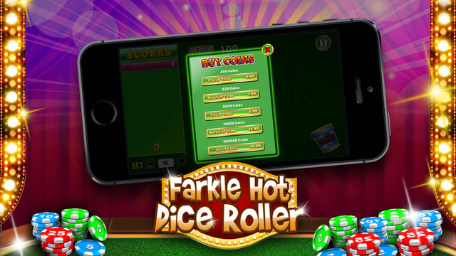 【免費遊戲App】Farkle Hot Dice Roller - Deluxe 10,000 Active Casino Game (Free)-APP點子