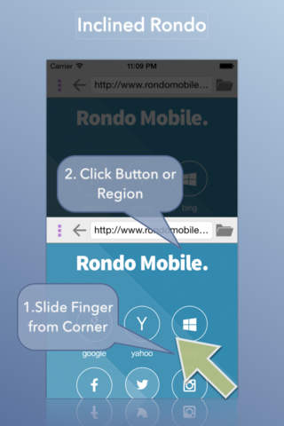 Rondo Browser : Easy one-hand WebBrowser screenshot 3