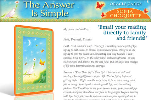 The Answer is Simple Oracle Cards - Sonia Choquette screenshot 3