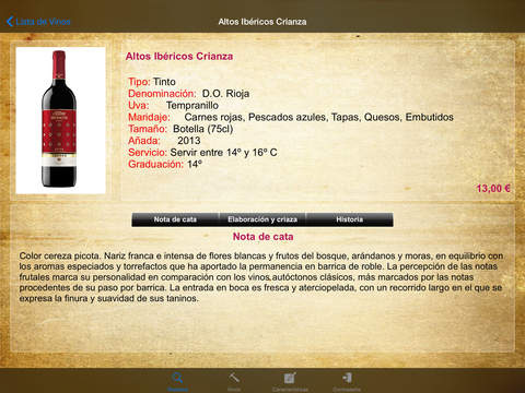 Vinoteca: Carta de vinos digital para iPad screenshot 3