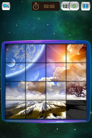 Space Slide Puzzle Free – Cool Tile Sliding Brain Game for Kids with Stars and Planets screenshot 4