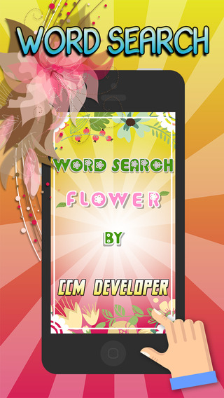 Word Search Flower Garden Puzzle
