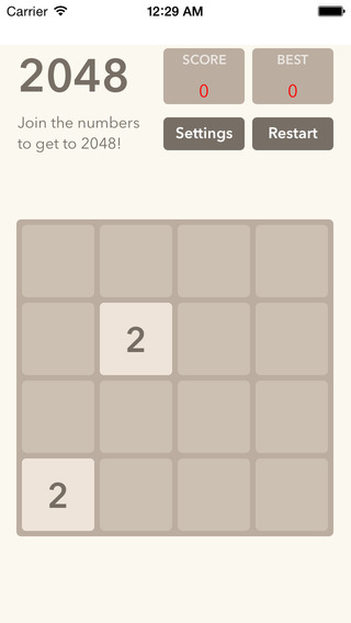 Move Numbers Equal 2048