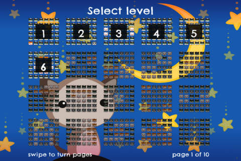 Fe-Line - FREE - Swipe Rows And Match Cute Fury Cats Puzzle Game screenshot 2