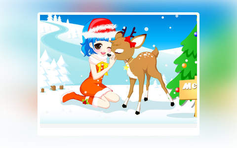 Christmas Girl Loves Reindeer screenshot 2
