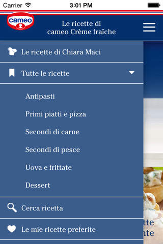 cameo Crème fraîche - le ricette screenshot 2