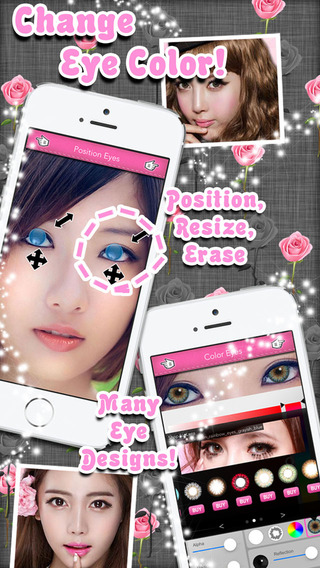 Eye Colorizer FREE - Beautiful Colored Contact Lens Effect For Your iPhone Photos