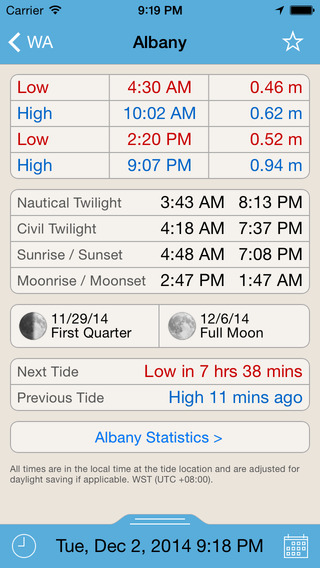 【免費天氣App】Western Australia Tide Times Plus-APP點子