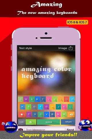 Color Keyboards for iOS 8 & 7 screenshot 3