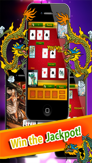 【免費遊戲App】Dragon Hold'em Poker Pro -   A Never - Ending Gamble Gambling Poker Online Fun-APP點子