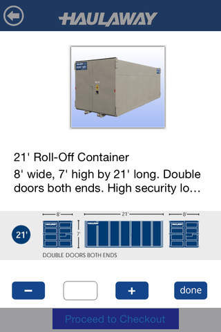 Haulaway Storage Container App screenshot 3