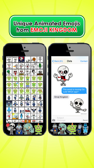 【免費社交App】Emoji Kingdom 13  Skull Halloween Emoticon Animated for iOS 8-APP點子